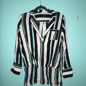 Forever 21 High-low collared shirt